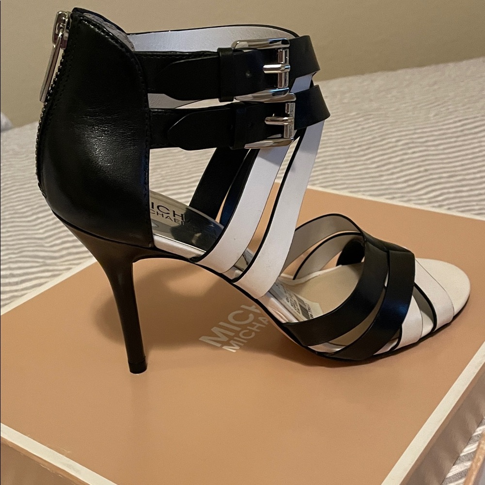 Michael Kors Elegant Black and White Heels
